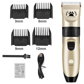 USB Rechargeable Stainless Steel Cat Dog Hair Trimmer Electrical Pet Hair Clipper Remover Cutter Grooming Pets Low-noise HairCut
USB Rechargeable Stainless Steel Cat Dog Hair Trimmer Electrical Pet Hair Clipper Remover Cutter Grooming Pets Low-noise HairCut