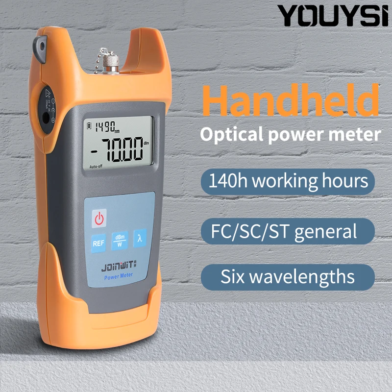 Joinwit JW3211A Portable fiber optical power meter -70~+10dBm for Telecom Fiber Optic Tester Optical Power Meter
Joinwit JW3211A Portable fiber optical power meter -70~+10dBm for Telecom Fiber Optic Tester Optical Power Meter