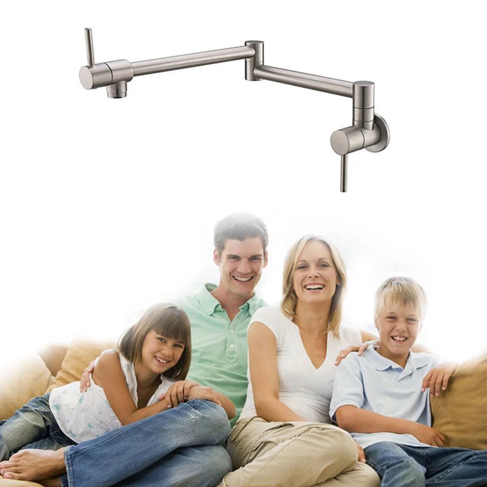 Faucet Kitchen Sink Practical Polished Taps Wall Mounted Home Cold Water Durable 360 Degrees Rotating Double Switch Folding
Faucet Kitchen Sink Practical Polished Taps Wall Mounted Home Cold Water Durable 360 Degrees Rotating Double Switch Folding