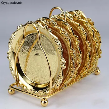 Metal Storage Tray Fruit Salad Dessert Cake Tray Gold Dinner Plate Dish Dinnerware Coffee Tea Cup Anti-Hot Pad 2/4PCS
Metal Storage Tray Fruit Salad Dessert Cake Tray Gold Dinner Plate Dish Dinnerware Coffee Tea Cup Anti-Hot Pad 2/4PCS