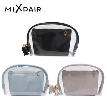 MIXDAIR Cosmetic Bag Transparent Insert Organizer Handbag Cosmetic Storage Bags Travel Function Makeup Case Zipper Make Up Pouch
MIXDAIR Cosmetic Bag Transparent Insert Organizer Handbag Cosmetic Storage Bags Travel Function Makeup Case Zipper Make Up Pouch