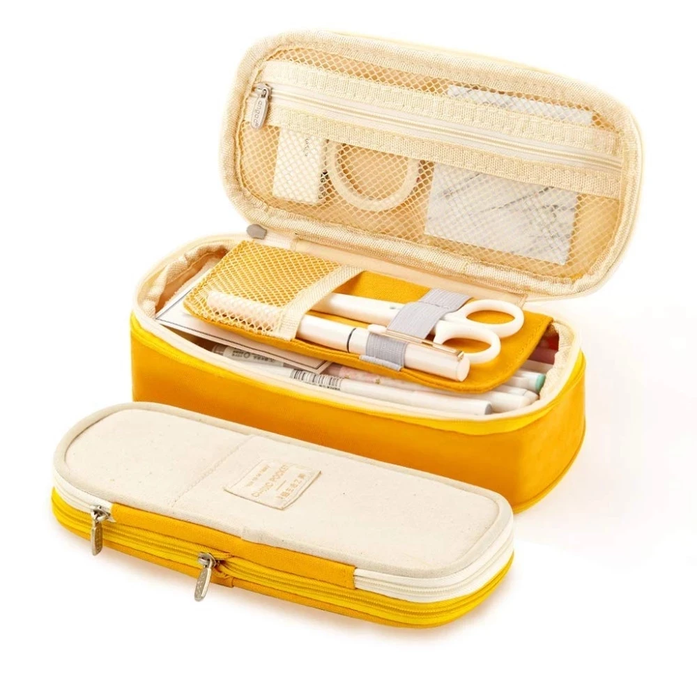 Kawaii Pencil Case Macaron Color Canvas Stretch Double Layer Large Capacity Pencil Box Cute Pencilcase Kids School Stationery
Kawaii Pencil Case Macaron Color Canvas Stretch Double Layer Large Capacity Pencil Box Cute Pencilcase Kids School Stationery