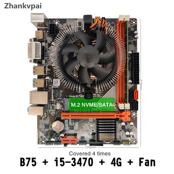 B75 LGA 1155 Motherboard set with Intel Core I5 3470 CPU 1Pcs*4GB 1600MHz DDR3+FAN Desktop Memory SATA III USB 3.0 VGA HDMI
B75 LGA 1155 Motherboard set with Intel Core I5 3470 CPU 1Pcs*4GB 1600MHz DDR3+FAN Desktop Memory SATA III USB 3.0 VGA HDMI