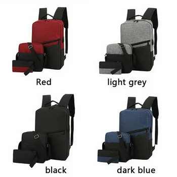 Unisex 3-piece Usb Computer Laptop Backpack Backpack Large Capacity Computer Bag Men School Bag Male Leisure Rucksack
Unisex 3-piece Usb Computer Laptop Backpack Backpack Large Capacity Computer Bag Men School Bag Male Leisure Rucksack