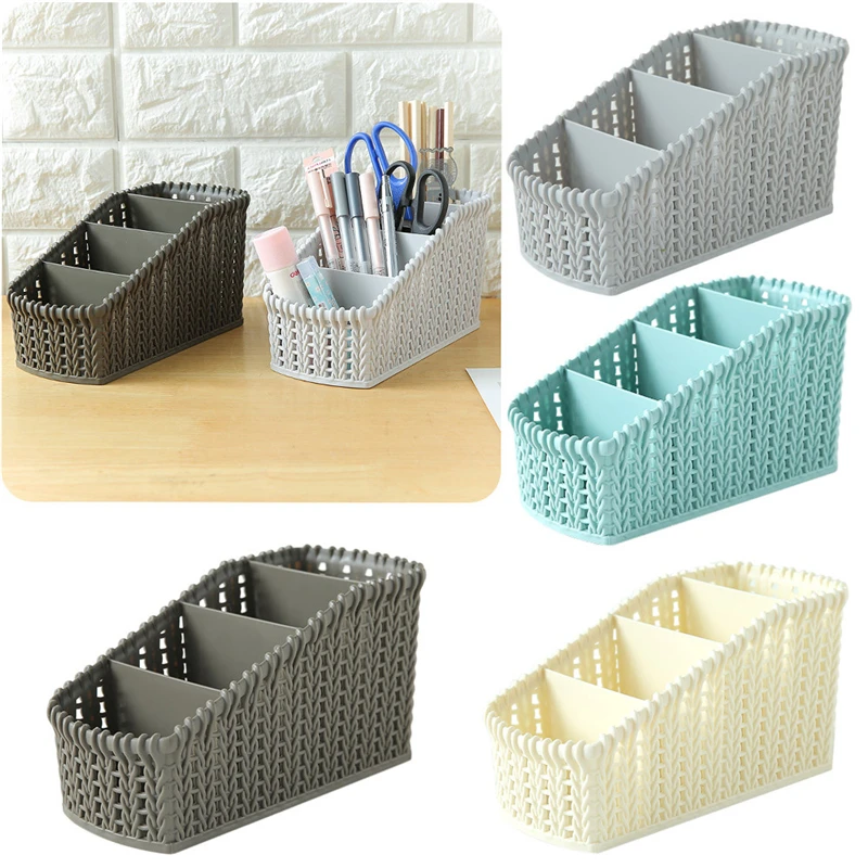 1PC Office Plastic Storage Box Desktop Finishing Box Cosmetics Debris Case Durable and practical Simple Mini Portable Lazy