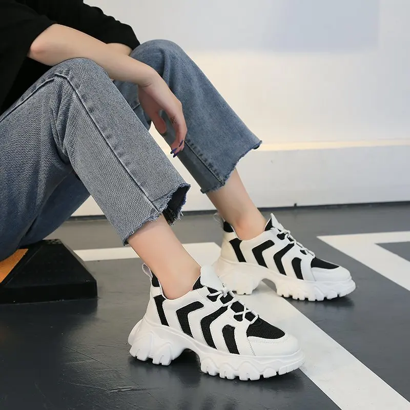 Spring and autumn 2020 new daddy shoes women's color matching mesh sports shoes casual all-match increase women's shoes X297 
Spring and autumn 2020 new daddy shoes women's color matching mesh sports shoes casual all-match increase women's shoes X297