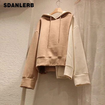Fall Hooded Hoodie Woman 2019 New Students' Irregular Korean Long-sleeved Loose Jacket Female Pullovers Oversized Pull Femme
Fall Hooded Hoodie Woman 2019 New Students' Irregular Korean Long-sleeved Loose Jacket Female Pullovers Oversized Pull Femme