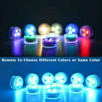 10 PCS RGB Submersible LED Night Light With Remote Control IP67 Waterproof For Fish Vase Bowl Outdoor Garden Party Decoration
10 PCS RGB Submersible LED Night Light With Remote Control IP67 Waterproof For Fish Vase Bowl Outdoor Garden Party Decoration
