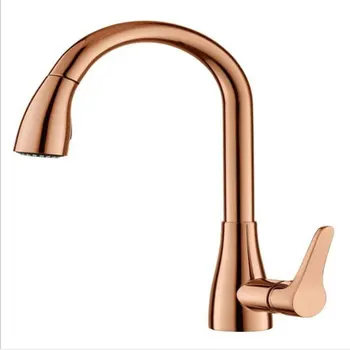 Copper multi-functional kitchen sink faucet Rose gold pull vegetable basin cold and hot water faucet
Copper multi-functional kitchen sink faucet Rose gold pull vegetable basin cold and hot water faucet