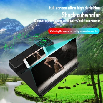 Dropshipping 26X 12 inch HD Mobile Phone Screen Magnifier Smartphone Screen Amplifier Enlarger Phone Holder w/Bluetooth Speaker
Dropshipping 26X 12 inch HD Mobile Phone Screen Magnifier Smartphone Screen Amplifier Enlarger Phone Holder w/Bluetooth Speaker