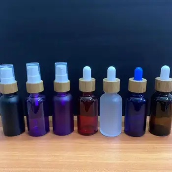 15ml 30ml 50ml purple red black frosted clear bottles Bamboo cover glass dropper bottle Essential Oil Bottles,Beard oil bottles
15ml 30ml 50ml purple red black frosted clear bottles Bamboo cover glass dropper bottle Essential Oil Bottles,Beard oil bottles