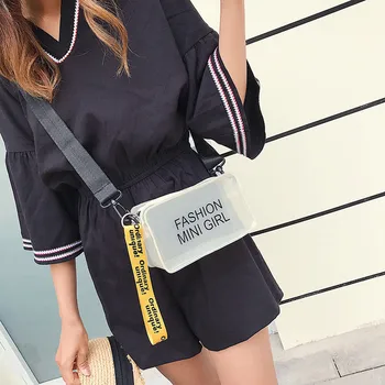 Women's Fashion Simple Letter Solid Transparent Square Crossbody Pack Casual Wild Shoulder Bags Mujer Bolsas Femininas #30
Women's Fashion Simple Letter Solid Transparent Square Crossbody Pack Casual Wild Shoulder Bags Mujer Bolsas Femininas #30