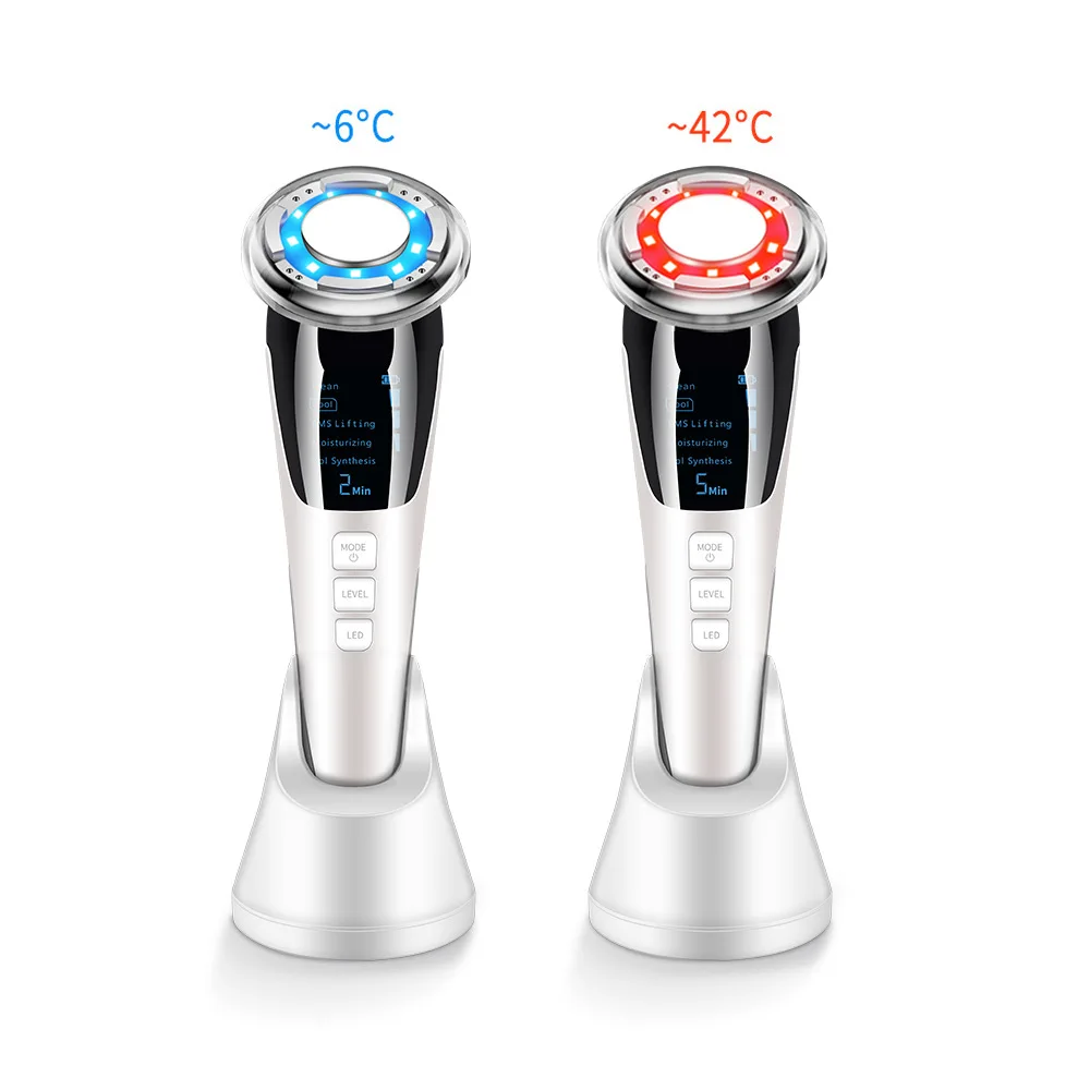 EMS LED Light Therapy Sonic Vibration Wrinkle Remover Facial Massage With ION And Photon Function Hot Cool Treatment Face Care
EMS LED Light Therapy Sonic Vibration Wrinkle Remover Facial Massage With ION And Photon Function Hot Cool Treatment Face Care