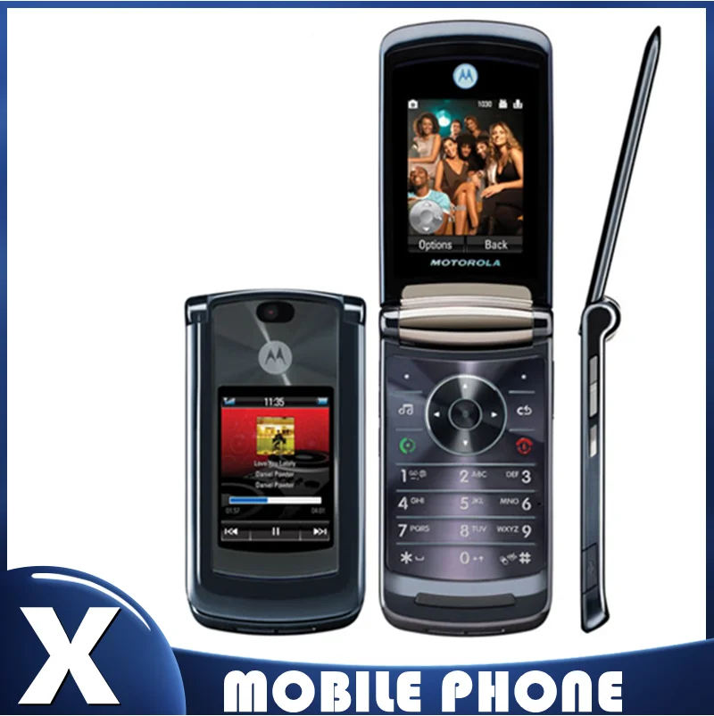 Motorola RAZR2 V8 Восстановленный-Оригинальный разблокированный 2 дюймов 512 МБ/2 ГБ GSM 850 /