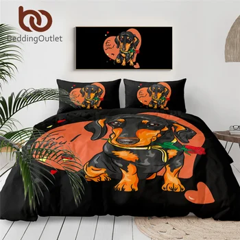 BeddingOutlet Dachshund Bedding Set Cute Dog With Flower Duvet Cover Heart Cartoon Kids Bedspreads Queen 3pcs Red Rose Bed Set 
BeddingOutlet Dachshund Bedding Set Cute Dog With Flower Duvet Cover Heart Cartoon Kids Bedspreads Queen 3pcs Red Rose Bed Set