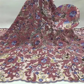 New design of African French sequined lace fabric, high-quality African gauze lace fabric, with sequins, suitable for wholesale 
New design of African French sequined lace fabric, high-quality African gauze lace fabric, with sequins, suitable for wholesale