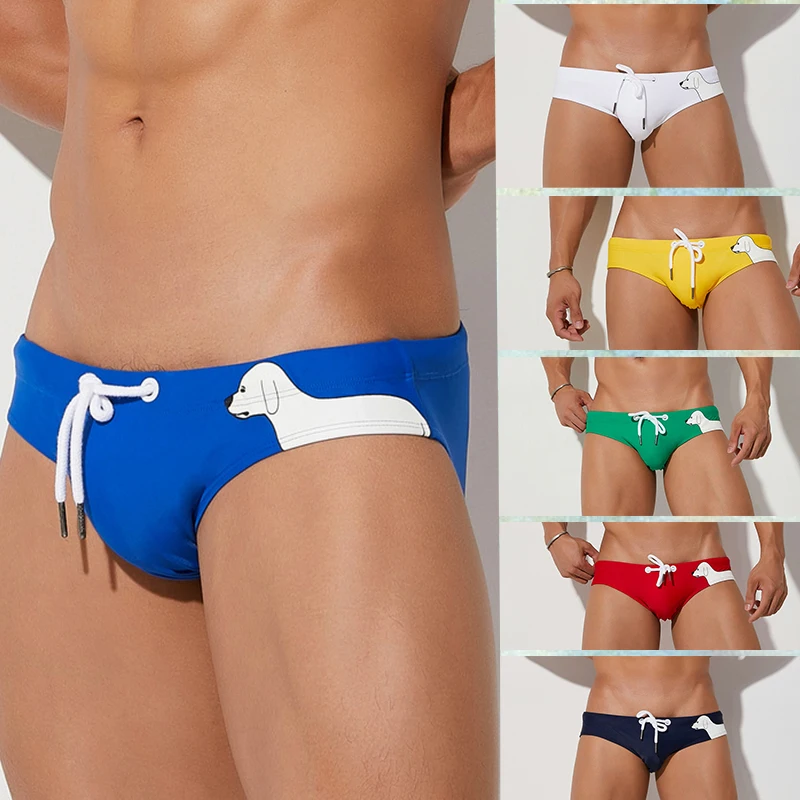 Men's Sexy Swimming Trunks Fashion Print Small Triangle Swim Trunks Hot Spring Beach Pants Swimming Surfing
Men's Sexy Swimming Trunks Fashion Print Small Triangle Swim Trunks Hot Spring Beach Pants Swimming Surfing