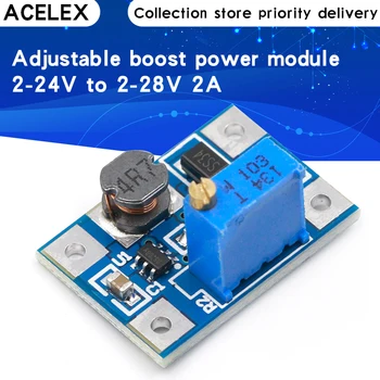 Smart Electronics DC-DC SX1308 Step-UP Adjustable Power Module Step Up Boost Converter 2-24V to 2-28V 2A
Smart Electronics DC-DC SX1308 Step-UP Adjustable Power Module Step Up Boost Converter 2-24V to 2-28V 2A
