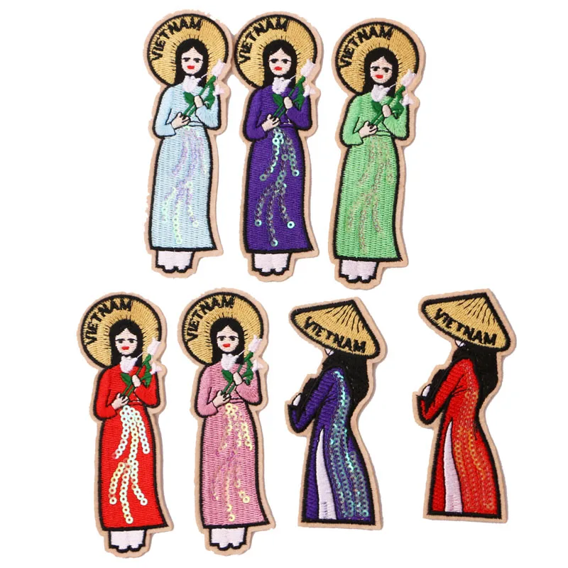 Cartoon Decorative Patch Cheongsam girl icon Embroidered Applique Patches For DIY Iron on Badges Stickers on backpack,clothes
Cartoon Decorative Patch Cheongsam girl icon Embroidered Applique Patches For DIY Iron on Badges Stickers on backpack,clothes