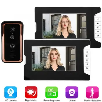 Wired Video Intercom Doorbell 7inch 2 Monitor Access Door Camera System 100-240V Video Doorbell
Wired Video Intercom Doorbell 7inch 2 Monitor Access Door Camera System 100-240V Video Doorbell
