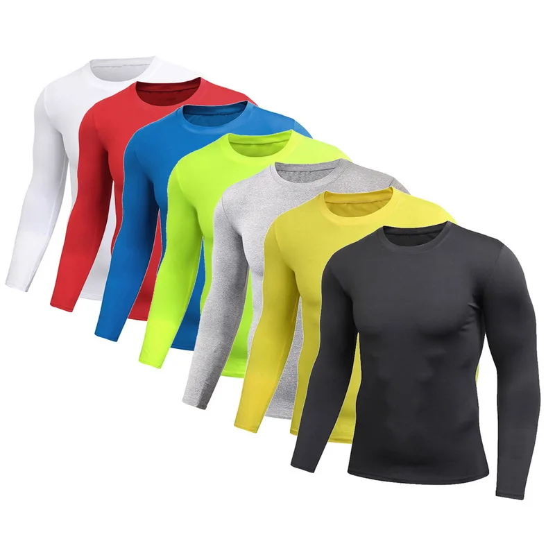 DIHOPE New Spring Men's Pure Color Sports Tight Elastic Sweating Quick Drying Long Sleeved Shirt Compression Fitness Shirt 2020
DIHOPE New Spring Men's Pure Color Sports Tight Elastic Sweating Quick Drying Long Sleeved Shirt Compression Fitness Shirt 2020