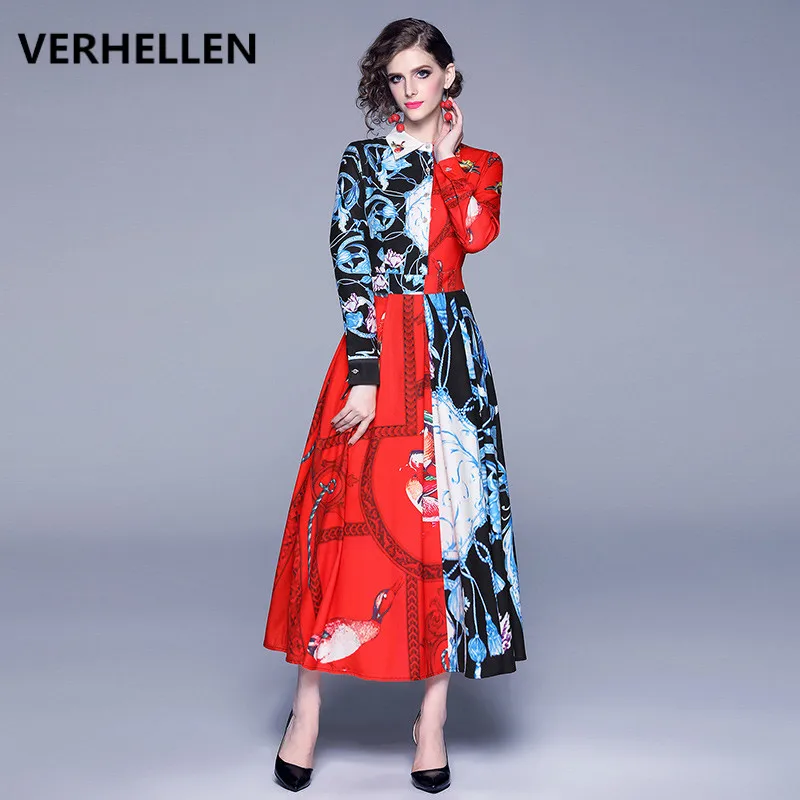 VERHELLEN Fashion Designer Runway Maxi Dress 2019 Autumn Women's Long Sleeve Vintage Casual Long Shirt Dress Vestidos Robe Femme
VERHELLEN Fashion Designer Runway Maxi Dress 2019 Autumn Women's Long Sleeve Vintage Casual Long Shirt Dress Vestidos Robe Femme