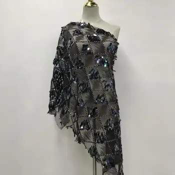 2020 Gorgeous Floral french lace top grade African net lace tulle fabric with 3D Appliques sequins 5 yards/PC Multicolored
2020 Gorgeous Floral french lace top grade African net lace tulle fabric with 3D Appliques sequins 5 yards/PC Multicolored