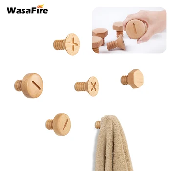 Nordic Style Wood Hooks Clothes Coat Rack Screw Design Natural Luxury Canada Maple Wood Key Holder Wall Key Hanger
Nordic Style Wood Hooks Clothes Coat Rack Screw Design Natural Luxury Canada Maple Wood Key Holder Wall Key Hanger