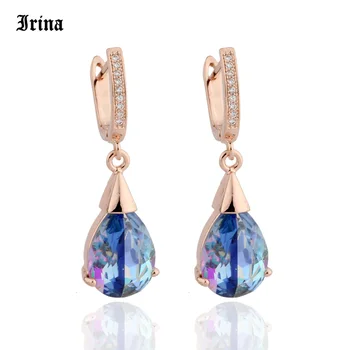 New AB Color Crystal Long Earrings Women Luxury Water Drop Jewelry 585 Rose Gold Natural Zircon Dangle Earring
New AB Color Crystal Long Earrings Women Luxury Water Drop Jewelry 585 Rose Gold Natural Zircon Dangle Earring