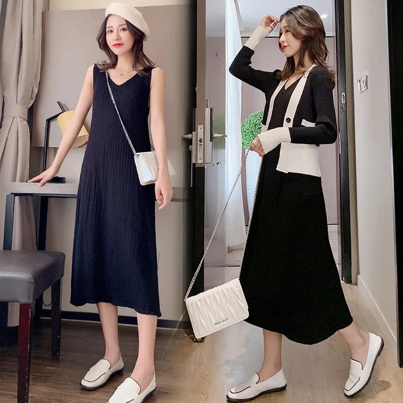Maternity Clothes New Style Autumn Clothing Knitted Sweater Two-Piece Set Long Sleeve Mid-length Tops Loose-Fit Pregnancy Clothe
Maternity Clothes New Style Autumn Clothing Knitted Sweater Two-Piece Set Long Sleeve Mid-length Tops Loose-Fit Pregnancy Clothe