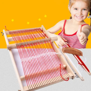 Wooden Multi-Craft Weaving Loom Large Frame 9.85x 15.75x 1.3inches To Handcraft For Kids Knitting Machine Toy Sewing Accessories
Wooden Multi-Craft Weaving Loom Large Frame 9.85x 15.75x 1.3inches To Handcraft For Kids Knitting Machine Toy Sewing Accessories