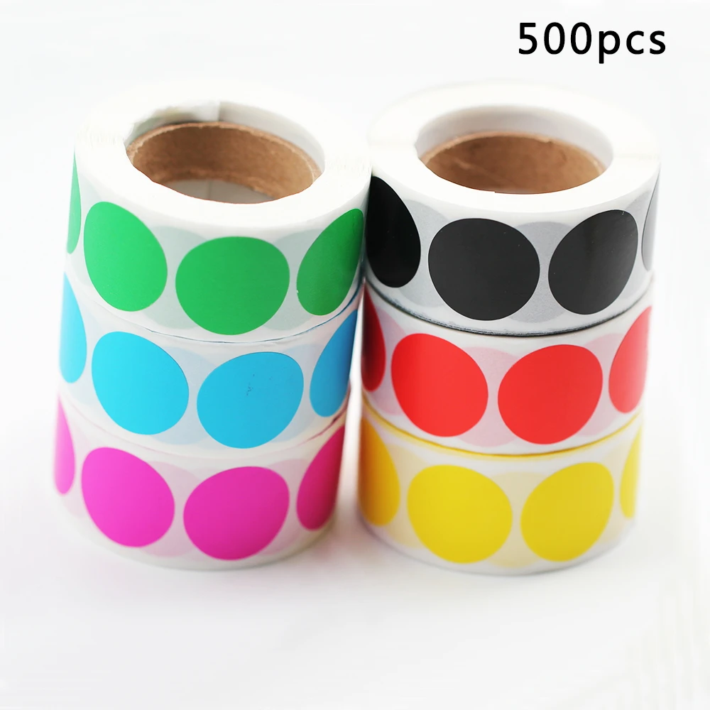 500 pcs/Roll 1'' 25mm Colorful Coding Sticker Dots Permanent Adhesive Writable Surface Made Paper Label DIY Gift 6 Colors
500 pcs/Roll 1'' 25mm Colorful Coding Sticker Dots Permanent Adhesive Writable Surface Made Paper Label DIY Gift 6 Colors