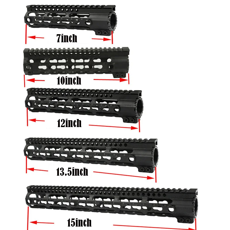 Totrait Tactical 7'' 9'' 10.2''12.2'' 15.25'' Handguard Keymod Rail System for Airsoft AEG for Hunting Shooting Black
Totrait Tactical 7'' 9'' 10.2''12.2'' 15.25'' Handguard Keymod Rail System for Airsoft AEG for Hunting Shooting Black