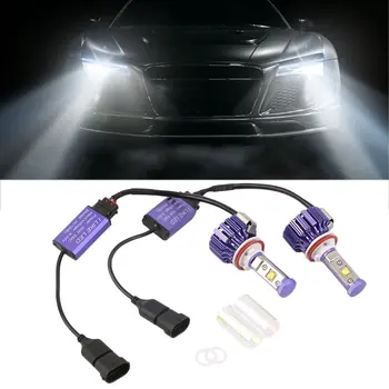2pcs LED Headlight Kit H11(H8 H9) 60W 3000K LED Pro Light Bulbs Set Low Voltage Protection Zero "Warm-up" Time 
2pcs LED Headlight Kit H11(H8 H9) 60W 3000K LED Pro Light Bulbs Set Low Voltage Protection Zero "Warm-up" Time