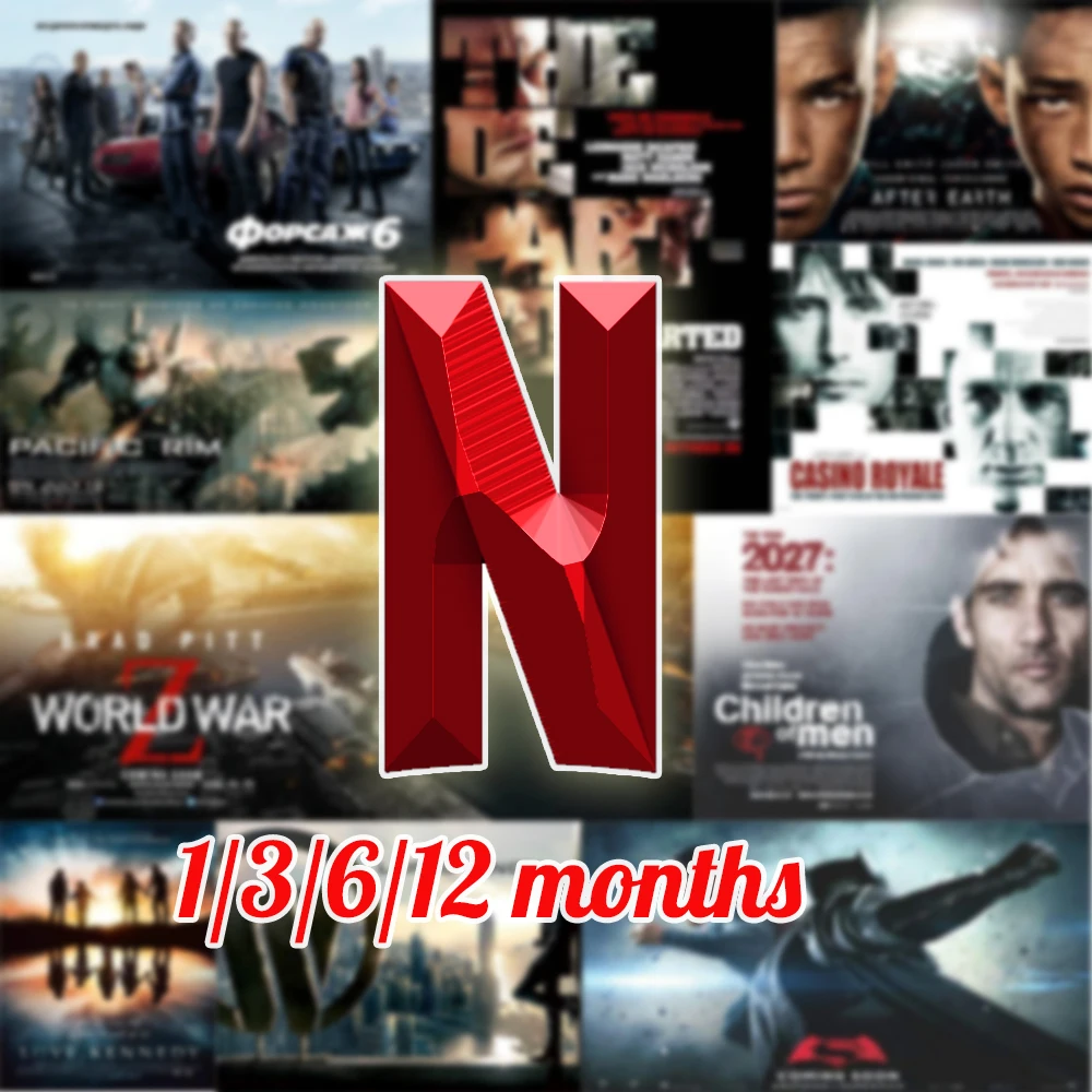 1 Year 1/3/6 Month Netflix For Work TV Android Set Top Box tv Stick Laptop PC Phone 4K 4 screen Netflix Premium Account Code
1 Year 1/3/6 Month Netflix For Work TV Android Set Top Box tv Stick Laptop PC Phone 4K 4 screen Netflix Premium Account Code