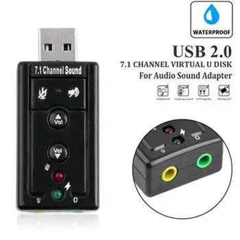 7.1 External USB Sound Cards Portable USB 2.0 External Sound Card Virtual 7.1 Channel Stereo 3.5mm Headphone Audio Adapter BLACK
7.1 External USB Sound Cards Portable USB 2.0 External Sound Card Virtual 7.1 Channel Stereo 3.5mm Headphone Audio Adapter BLACK