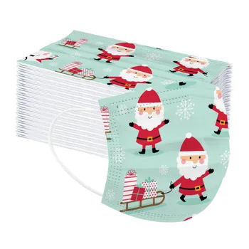 100pc Children's Christmas Printed Mask Disposable Protective Face Masks Elastic Mouth Covering Double Layer Mask Mascarillas
100pc Children's Christmas Printed Mask Disposable Protective Face Masks Elastic Mouth Covering Double Layer Mask Mascarillas