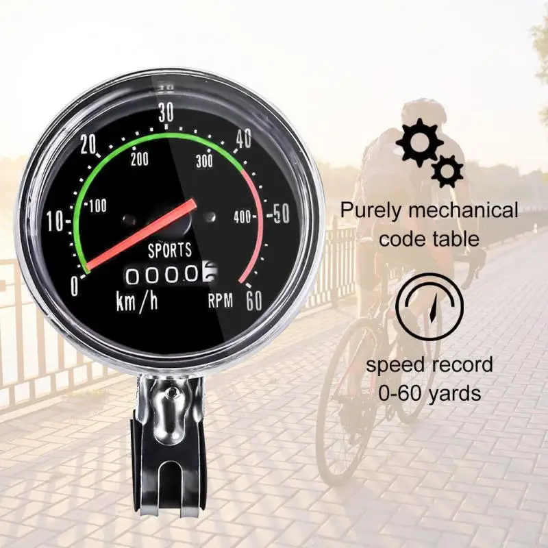 Waterproof Bicycle Speedometer Analog Mechanical Odometer With Hardware Cycling Stopwatch For General 26/27.5/28/29 Inch Bicycle
Waterproof Bicycle Speedometer Analog Mechanical Odometer With Hardware Cycling Stopwatch For General 26/27.5/28/29 Inch Bicycle