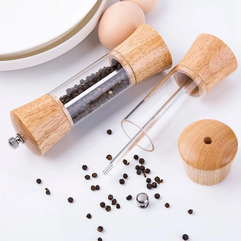 Acrylic Salt and Pepper Grinder Set, Wooden Salt and Pepper Mills- Shakers with Adjustable Ceramic Core-Salt Grinder and Pepper
Acrylic Salt and Pepper Grinder Set, Wooden Salt and Pepper Mills- Shakers with Adjustable Ceramic Core-Salt Grinder and Pepper