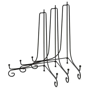 3 Pack 12 Inch Large Iron Display Stand, Black Iron Easel Plate Photo Holder Stand for Displaying Picture Frames, Books, Decorat
3 Pack 12 Inch Large Iron Display Stand, Black Iron Easel Plate Photo Holder Stand for Displaying Picture Frames, Books, Decorat