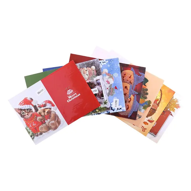 Christmas Greeting Cards DIY Rhinestones Painting 5D Pictures Kids Manual Coloring Educational Toys
Christmas Greeting Cards DIY Rhinestones Painting 5D Pictures Kids Manual Coloring Educational Toys