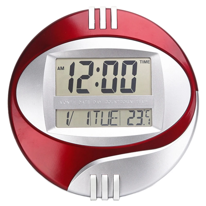 New Temperature Display Digital Wall Electronic Clock LCD Moderne Calendar LED Bracket Watch Mute Of Home Office Decoration
New Temperature Display Digital Wall Electronic Clock LCD Moderne Calendar LED Bracket Watch Mute Of Home Office Decoration