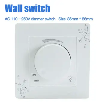 Light Dimmer Switch Adjustable Brightness Controller Light Luminosity Wall Switch Panel AC 110-250V Support Droshipping
Light Dimmer Switch Adjustable Brightness Controller Light Luminosity Wall Switch Panel AC 110-250V Support Droshipping