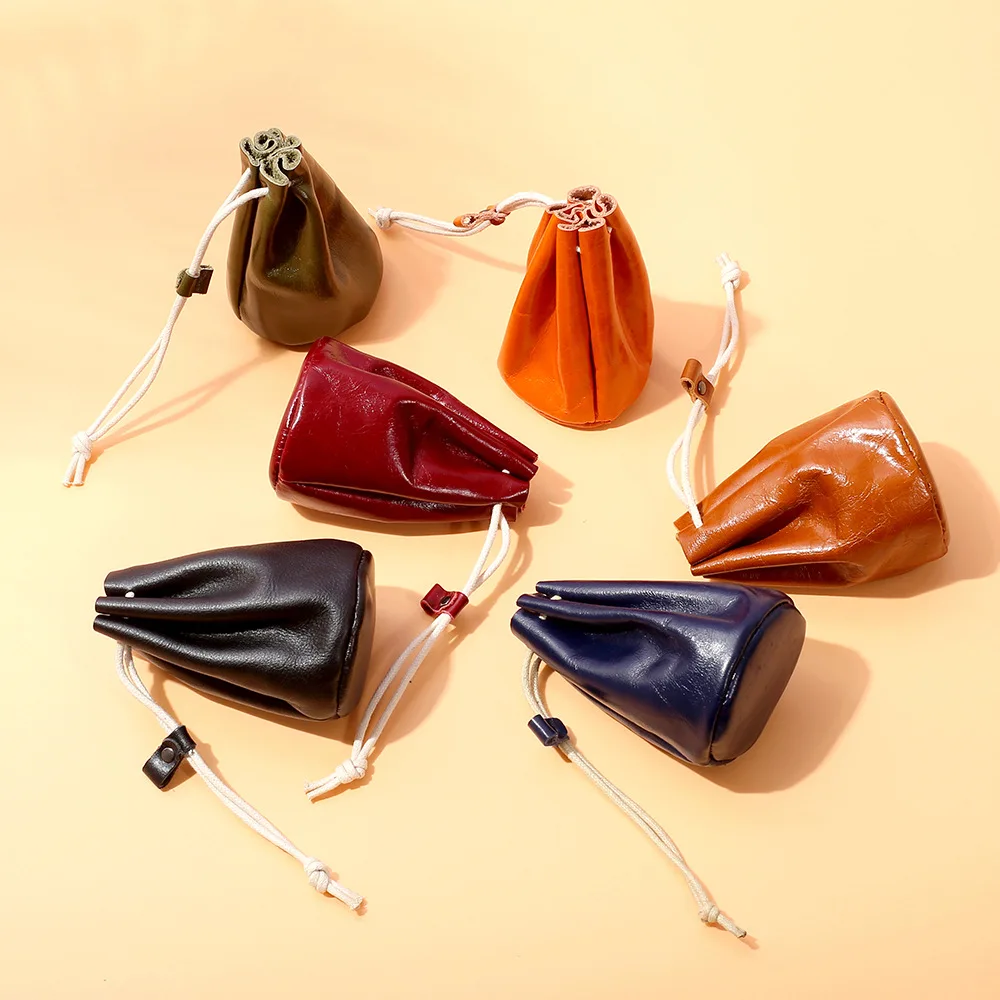 Japanese Style Coin Wallets 100% Genuine Leather Vintage Mini Lipsticks Earphone Storage Drastring Bag
Japanese Style Coin Wallets 100% Genuine Leather Vintage Mini Lipsticks Earphone Storage Drastring Bag