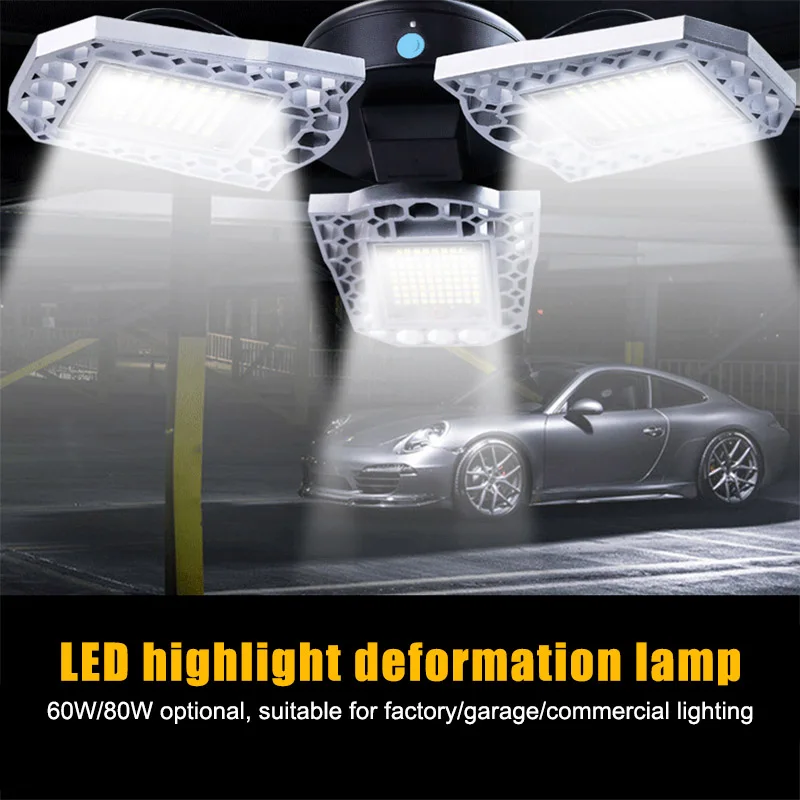 LED Garage Light Deformable Ceiling Lamp Bulbs Waterproof for Warehouse Working MU
LED Garage Light Deformable Ceiling Lamp Bulbs Waterproof for Warehouse Working MU