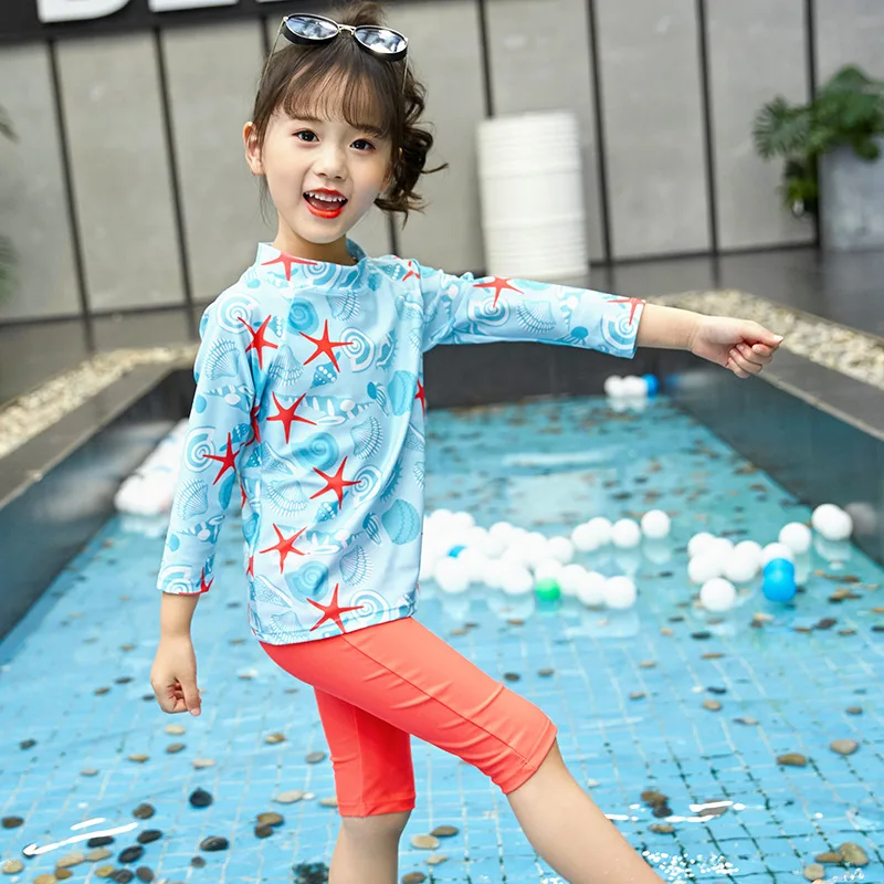 Underwater World Children Split Type Two Piece Set Bathing Suit GIRL'S Girls Long Sleeve Big Boy Sun-resistant Surfing Jellyfish
Underwater World Children Split Type Two Piece Set Bathing Suit GIRL'S Girls Long Sleeve Big Boy Sun-resistant Surfing Jellyfish