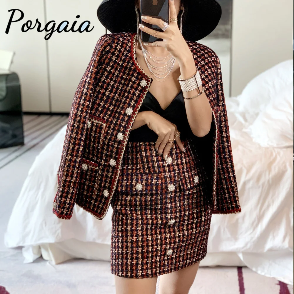 Porgaia Fashion Elegant Autumn O-Neck Empire Regular Ankle-Length Chic Single Breasted Coat & Skirt Woment Set Matching Sets
Porgaia Fashion Elegant Autumn O-Neck Empire Regular Ankle-Length Chic Single Breasted Coat & Skirt Woment Set Matching Sets