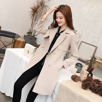 Plus Size Office Lady Designer Women Spring Long Trench Coat 2018 Slim Full Sleeve European Windbreaker Solid Autum Streetwear
Plus Size Office Lady Designer Women Spring Long Trench Coat 2018 Slim Full Sleeve European Windbreaker Solid Autum Streetwear