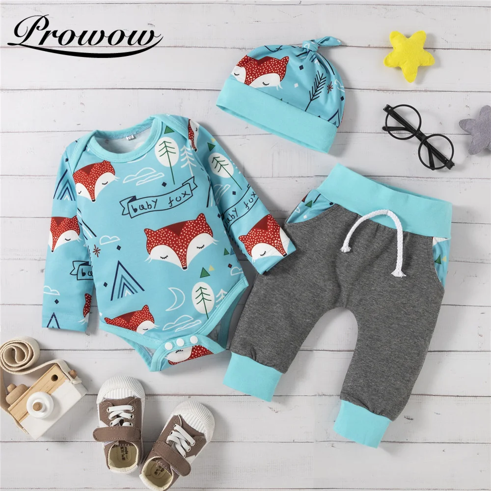 Cartoon Fox baby boy clothes Bobysuit Baby Boy Clothes Set Kids Newborn Boys Clothing+Pant Cotton Baby Clothes for children
Cartoon Fox baby boy clothes Bobysuit Baby Boy Clothes Set Kids Newborn Boys Clothing+Pant Cotton Baby Clothes for children