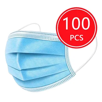 100PCS Disposable Non-woven Face Mask Fashion Solid 3 Layer Ear Loop Mask Adult Filter Masks Mouth Mask With Design Masque 
100PCS Disposable Non-woven Face Mask Fashion Solid 3 Layer Ear Loop Mask Adult Filter Masks Mouth Mask With Design Masque
